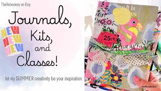 New Journals Flip Through, Kitchen Collage Kits, Upcoming Collage Classes in the Kansas City area