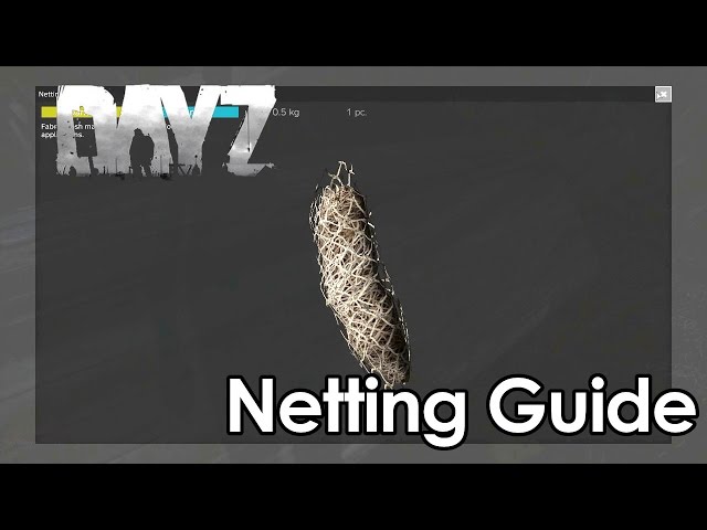 How To: Dayz 0.60 Netting Tutorial Guide Netting For Ghilie Suit In Dayz  Standalone Gameplay - Youtube