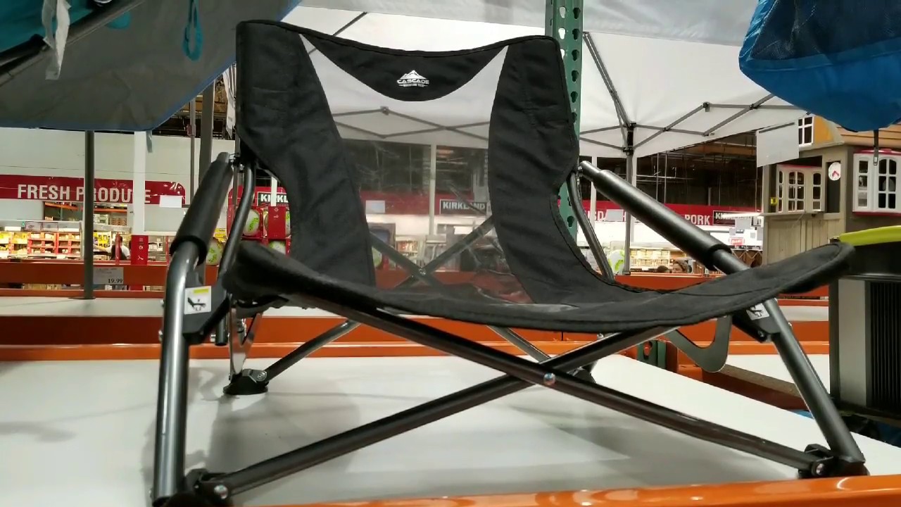 costco foldable camping rocking chair 29  youtube