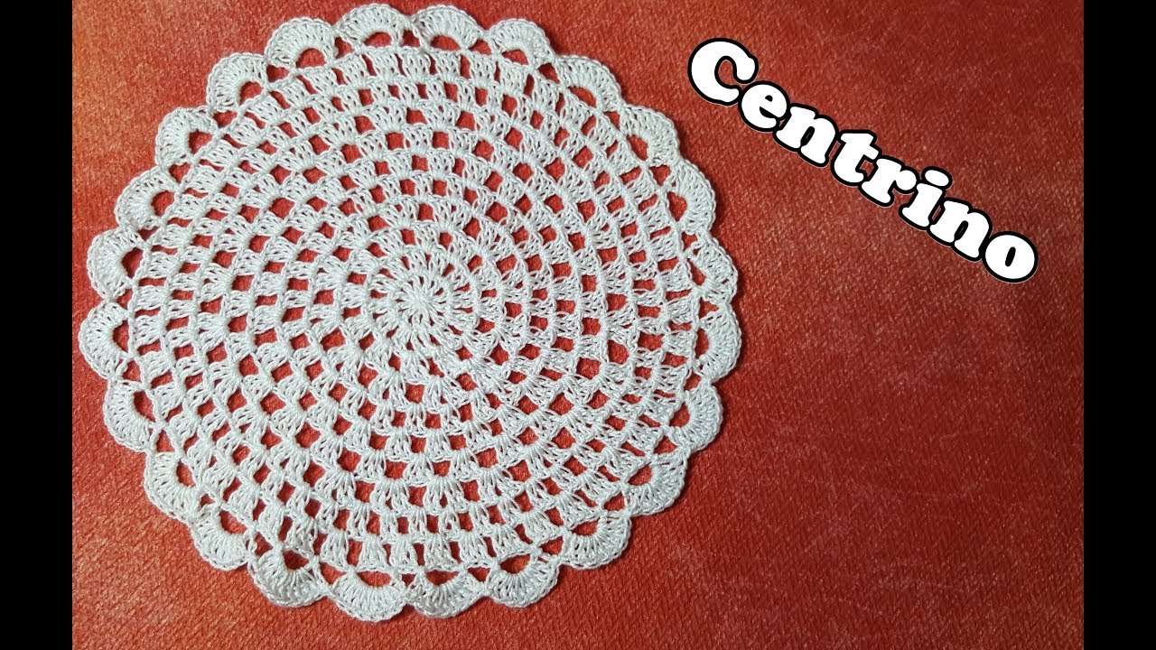 Tutorial CENTRINO facile all'uncinetto - Easy crochet tutorial - YouTube