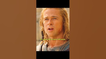 Yes, prince. But our names will remain. #troy #achilles #hector #bradpitt #ericbana #trojanwar