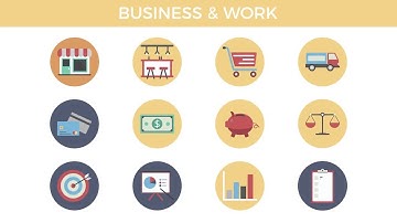 120 Flat Animated Vector Icons After Effects Templates