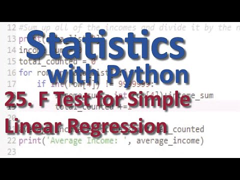 Linear Regression F