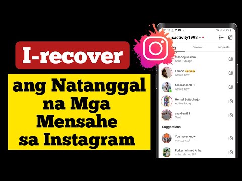 Paano Mabawi ang Mga Natanggal na Mensahe sa instagram - Na-update