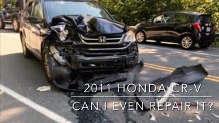 Rebuilding Wrecked 2011 Honda CR-V(bought for $300)🤑