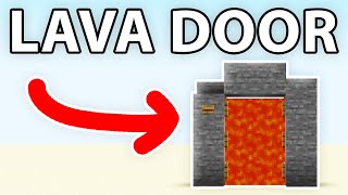 How to Make Lava Door in Minecraft (EASY)