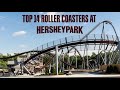 Top 14 Coasters at HersheyPark | HersheyPark Ranking | Top 10
