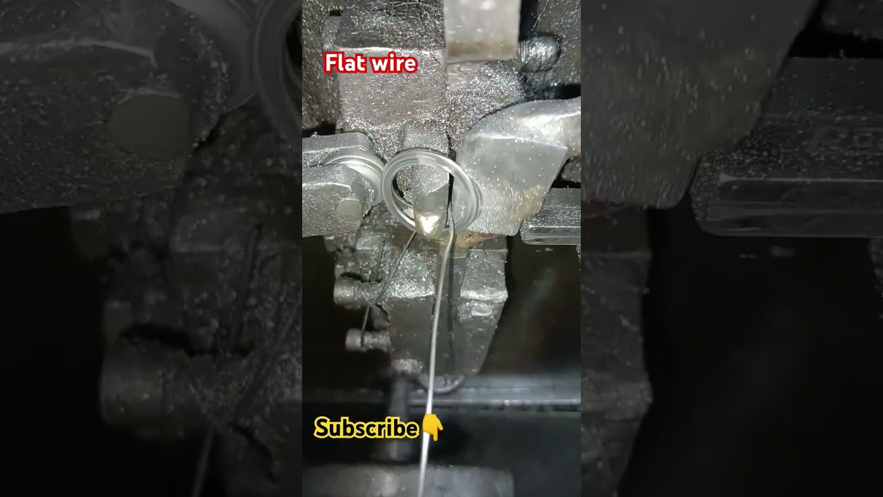 Flat wire spring making  for bottom spring of sprinkle nozle  