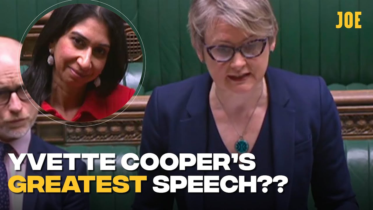 Yvette Cooper demolishes Suella Braverman while she hides behind junior minister