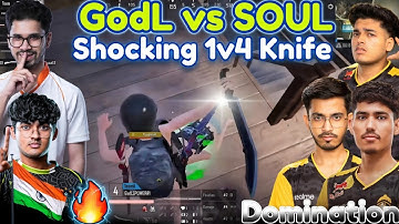 🇮🇳GodZ 1v4🥵 SOUL vs GODL 🚀Spower Knife 🔪 Back to Back Domination 🥶💦