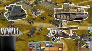 WW2 German Invasion | Germany 2 vs 2 USSR | C&C Generals Zero Hour WW2 Mod