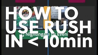 How to use Adobe Premiere Rush... In less than 10 minutes! screenshot 1