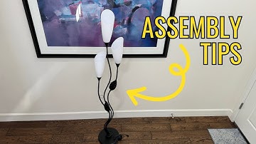 Step by step guide on how to assemble this floor lamp