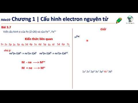 Video ✔ Hóa10| Viết nhanh cấu hình electron của Fe, Fe2 và... - youtube
