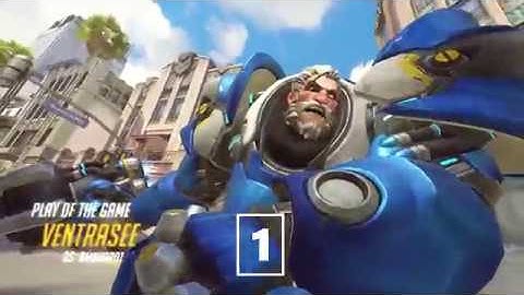 Overwatch: REINHARDT - Best 5 PLAY OF THE GAME - Gaming styles/highlights