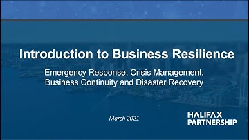 Session #1 – Business Resilience Basics