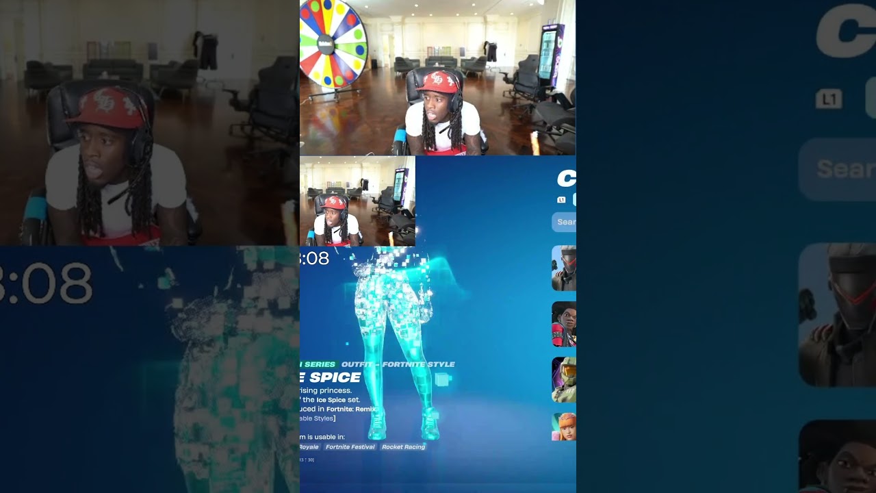 Kai's Reaction To His Icon Skin In Fortnite | 