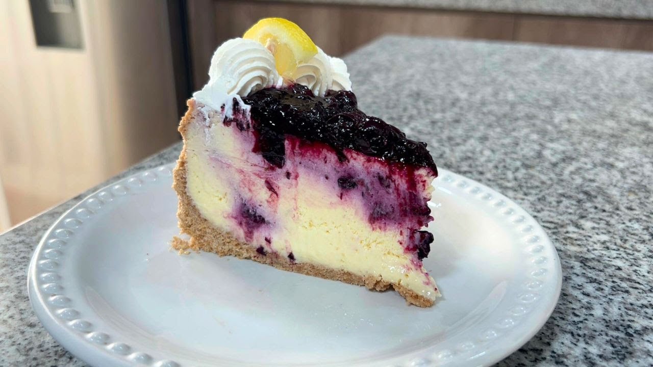 CHEESECAKE DE BLUEBERRY Y LIMÓN 🫐🍋