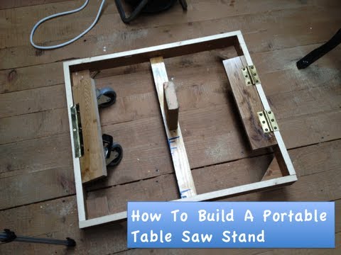 How To Build A Portable Table Saw Stand - YouTube