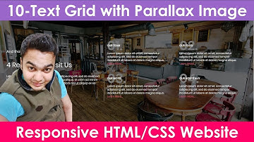 10/12 Responsive Text Grid with Parallax Effect using HTML5 & CSS3 | Responsive eCommerce Website