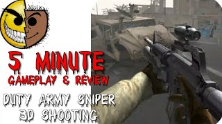 😐Duty Army Sniper 3d shooting - 5 Min. Gameplay & Review screenshot 2