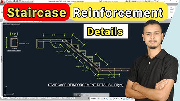 Staircase Reinforcement Details in AutoCAD | Staircase Reinforcement Details Drawing |