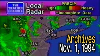 The Weather Channel Archives - November 1, 1994 - 12pm - 5pm