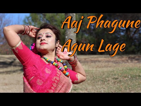 Aj Fagune Agun Lage Dance Folk Dance Jhilik Choreography  Abhijit Basu  Dola Roy Jhumur Dance