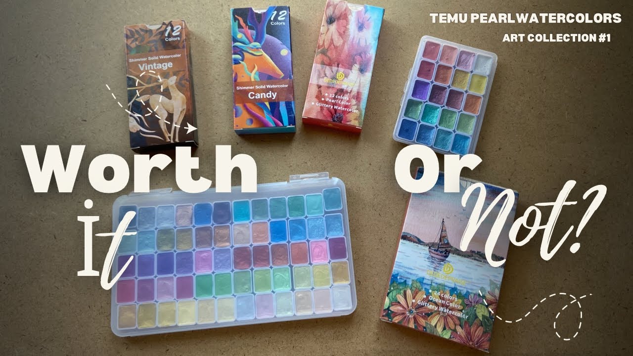 Are TEMU Watercolors Worth It? | My Art Collection #1 