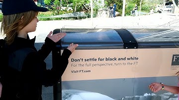 Epic fail - solar powered trash can under shade -  NYC