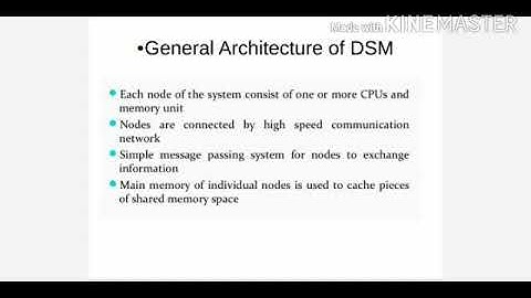 Dos 30:General Architecture of DSM