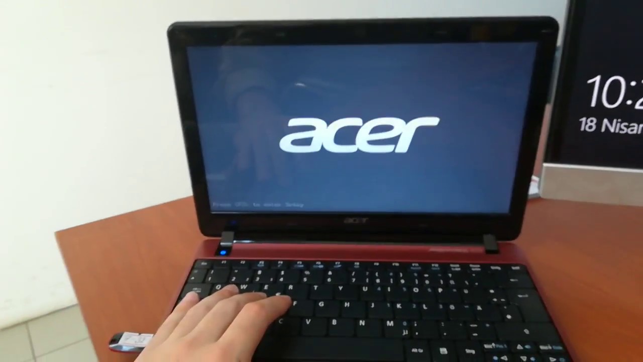 Acer laptop cd siz format atma