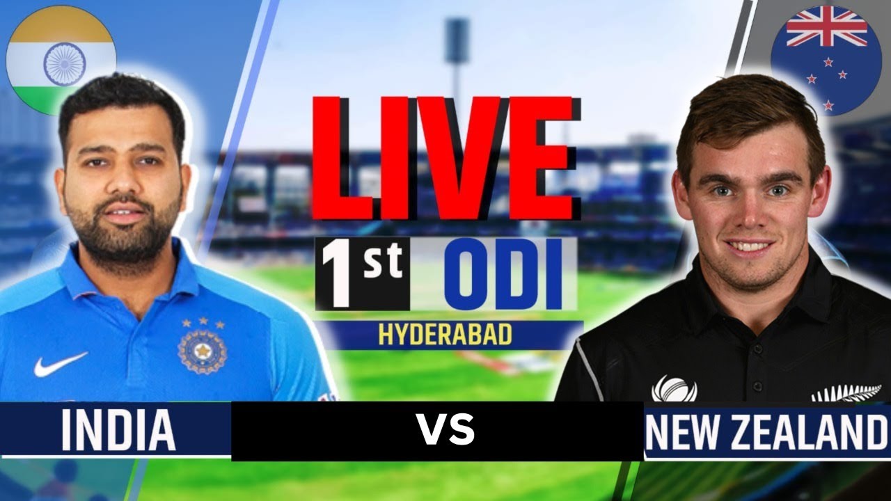 LIVE India Vs New Zealand Score IND vs NZ 2nd Innings IND vs NZ 1st ODI Live Score and Commentary