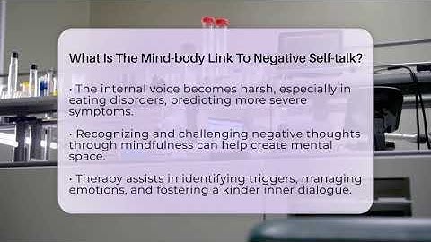 What Is The Mind-body Link To Negative Self-talk? - Inside Body Image