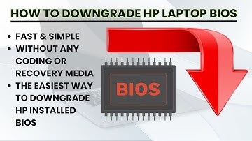 How to Downgrade HP Laptop BIOS - Step-by-Step Tutorial - No Command Prompt or Recovery Disk Needed