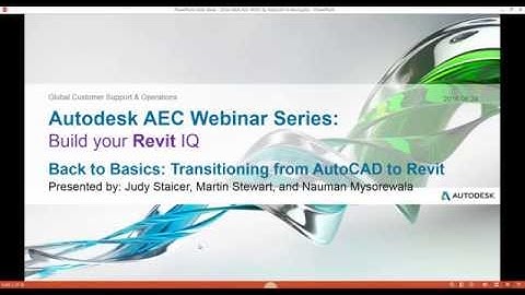Build Your Revit IQ: Back to Basics: Transitioning from AutoCAD to Revit