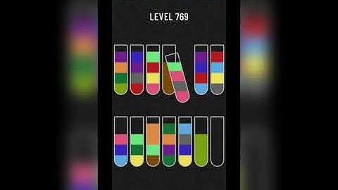Water sort puzzle level 769