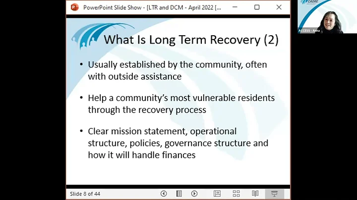 Understanding Long Term Recovery and Disaster Case Management 2022