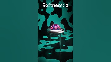 Satisfying 0 - 5 Softness 3d Soft Body Simulation 😋 #satisfying #blender #animation