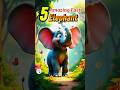 5 Amazing and Rare facts about Elephant 🐘🤯 #facts #factsyoudontknow #shorts