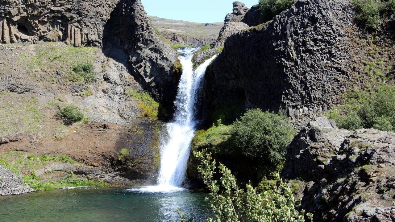 Gjarfoss, Island — Gjárfoss, Iceland — video poster