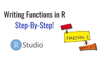 How to write Functions in R?