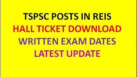 TSPSC HALL TICKET DOWNLOAD | EXAM DATES | JUNIOR COLLEGE LECTURER POSTS | LATEST UPDATE