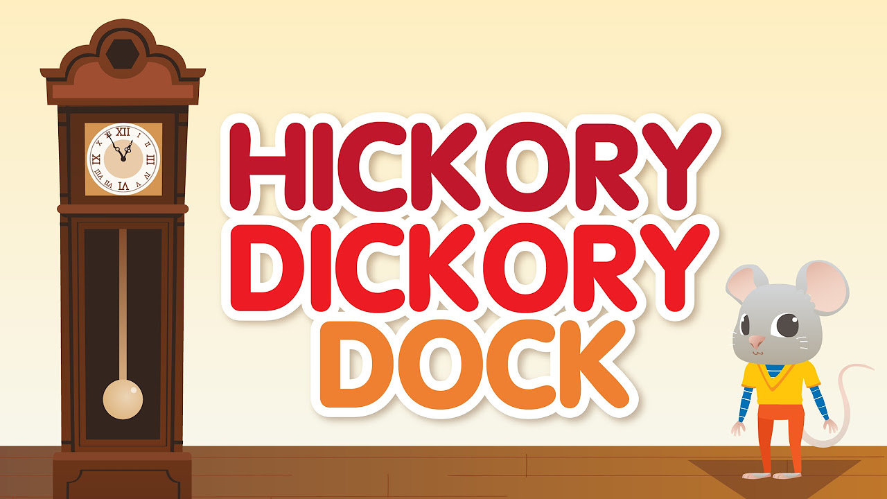 Hickory Dickory Dock  Nursery Rhymes Song with Lyrics  Animated Cartoon for Kids