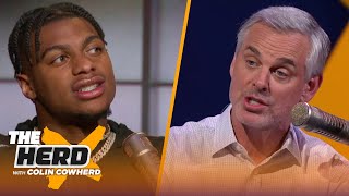 Brenden Rice on playing under Jerry Rice's shadow, USC, LeBron as his GOAT, NFL ceiling | THE HERD