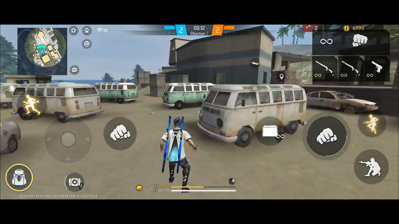 Free fire game play custom with my brother