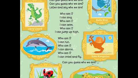 English song for children: Can you guess who we are?