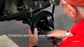 E-Z-GO Brake Shoe Installation.