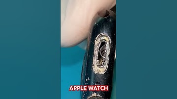 How to clean apple iwatch stuck side power button and back to normal #iphone #iphone  #issue #apple