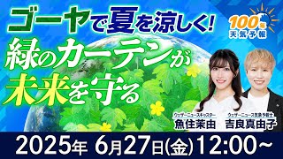 【気候変動番組】100年天気予報〜ゴーヤで夏を涼しく！緑のカーテンが未来を守る〜/2025年6月27日(金)12:00~/魚住茉由・吉良真由子